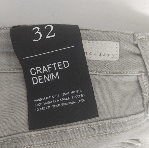 NWOT Sanctuary Social Ankle Skinny Jean Gray 32 - Picture 6 of 6
